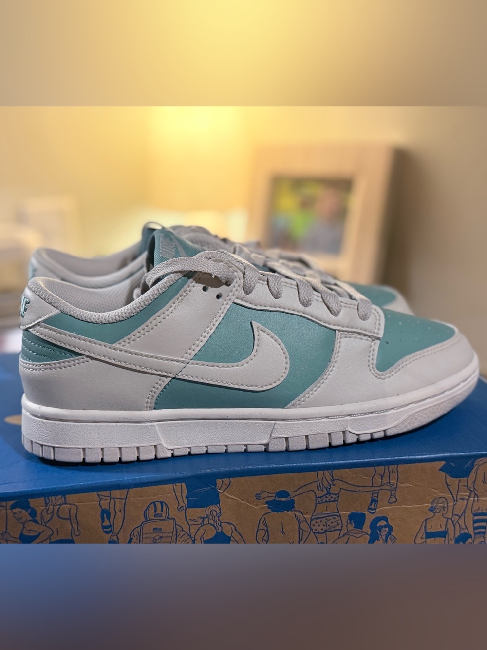 Nike Dunk Low Retro "Denim Turquoise" - Picture 4 of 6